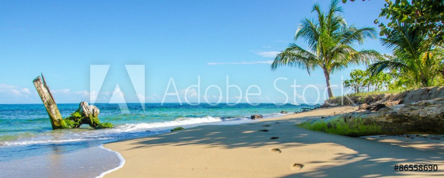Picture of Caribbean beach of Costa Rica close to Puerto Viejo